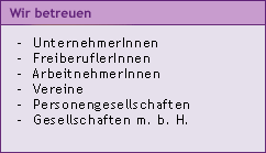 wir betreuen sie