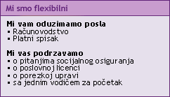 mi smo flexibilni